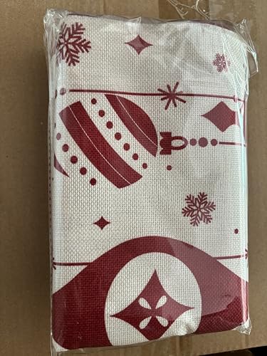 DIYDEC 4 Pack Christmas Pillow Covers, 18x18 Inch Linen Red & White Snowflake Throw Pillow Cases for Xmas Indoor & Outdoor Decorations - Image 10