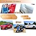 4Pcs Giant Band Aid Car Sticker Funny Bumper Stickers to Cover Crack, Damage, Scratch and Dent(Yellow, 2 Small and 2 Large), Big Bandage Car Decal Patch for Vehicle Body, Automotive Decor Accessories