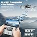GPS Drone with 4K Camera for Adults, Foldable RC Quadcopter with 1640ft Range Video Transmission, 3-Axis Gimbal, 46 Mins Flight Time, Auto Return, Follow Me, Circle Fly, Waypoint Fly, Gesture Control