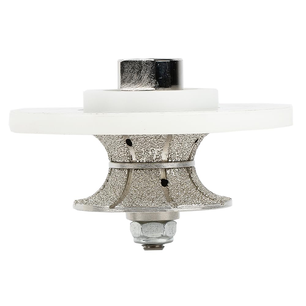Raizi 1-1/4 inch Full Bullnose Diamond Hand Profiler Router Bit Profile Wheel for Marble Granite Porcelain Ceramic Tile(V30)