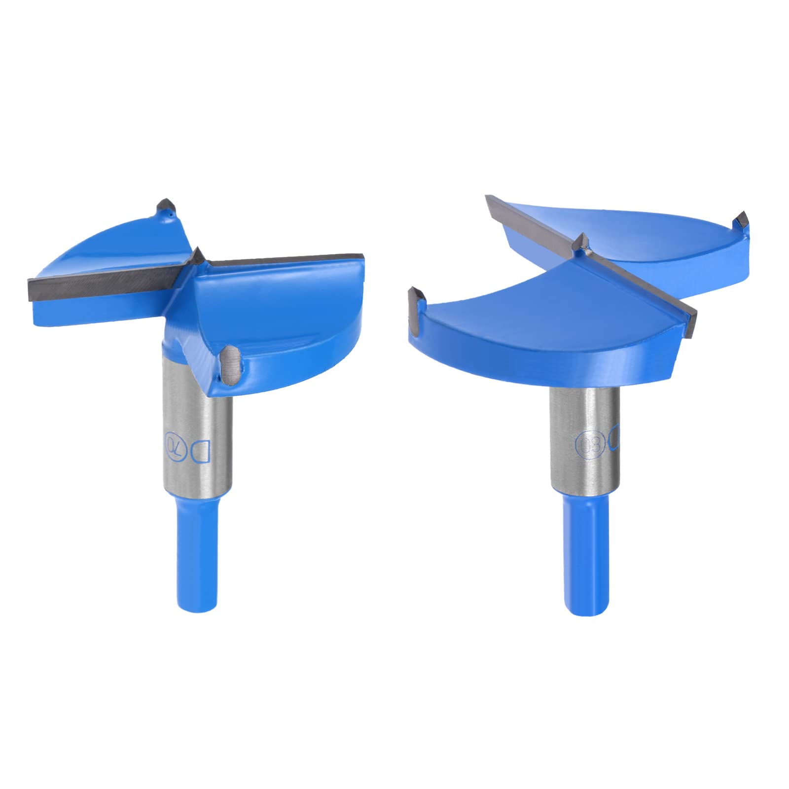 uxcell 70mm 80mm Hinge Boring Forstner Drill Bits, 10mm Shank