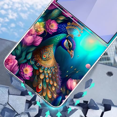 Coque Galaxy Z Flip 7 Bcov paon mandala antichoc rigide