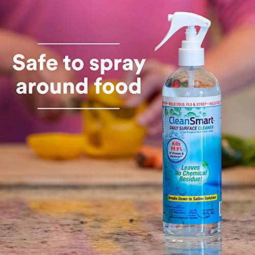 Cleansmart Daily Surface Spray Disinfectant Kills 99.9% Of Viruses, Bacteria, Mold And Fungus, 16 Oz Bottle (Pack Of 3) #TOP5