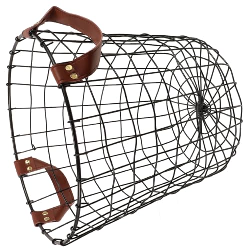 Mikinona Cesta Para Leña De Hierro Forjado Estante De Troncos Chimenea Canasta De Troncos Canasta Para Registros Cesta De Mimbre Alta Troncos De Porta Troncos Para Leña Afuera Negro
