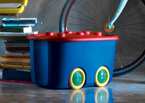 Ondis 24 - Aufbewahrungsbox - Kiste für Spielzeug oder Kleidung. Rouge Bleu