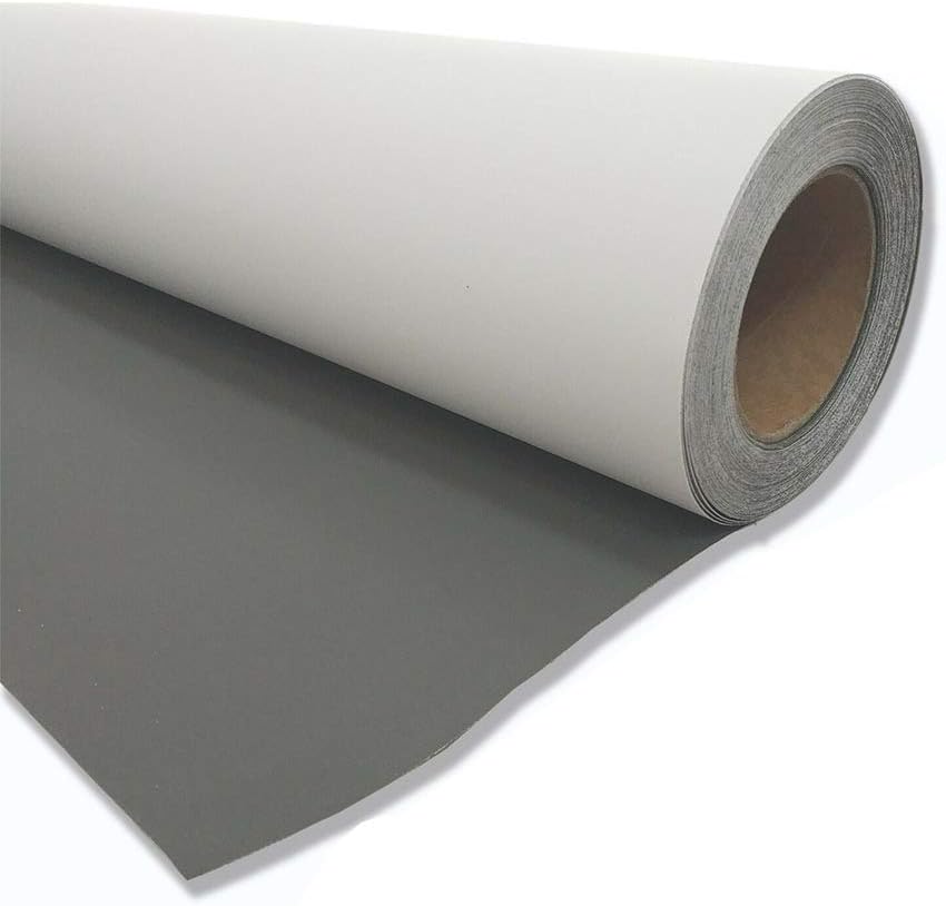 80in by 50yds Blackout Gray Back Display Fabric, 300gsm Polyester Blackout Fabric Printing
