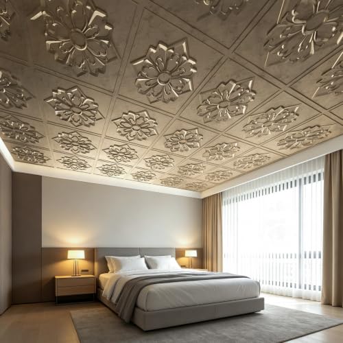 Paneles de pared 3D oro antiguo para crear un salón elegante y sofisticado 7
