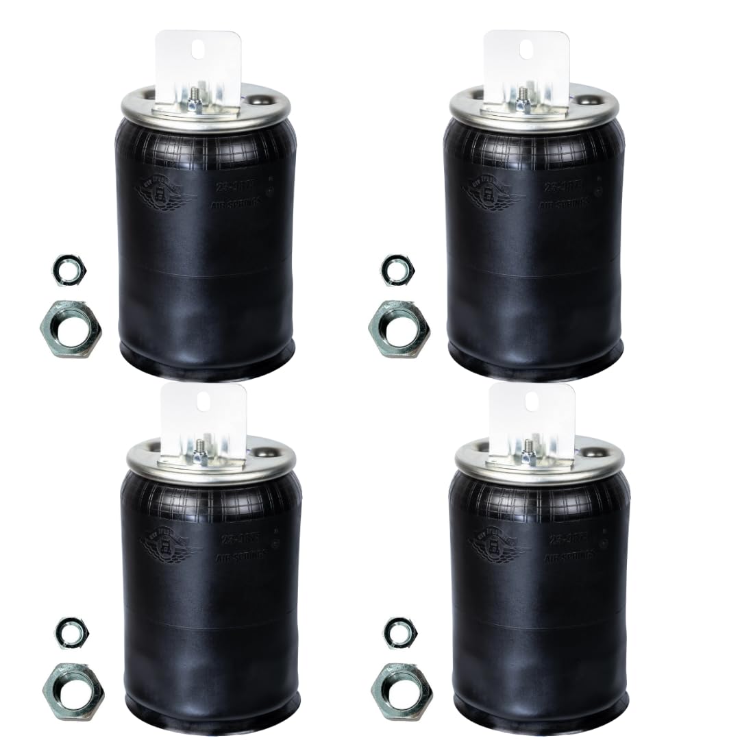 4X MVPTruckParts Engine Air Spring Bag Replacement for Firestone 1191, W01-35-1191, Navistar FLTA1R12432, 3541731C1, W01-358-9875, Goodyear 1R12-432,