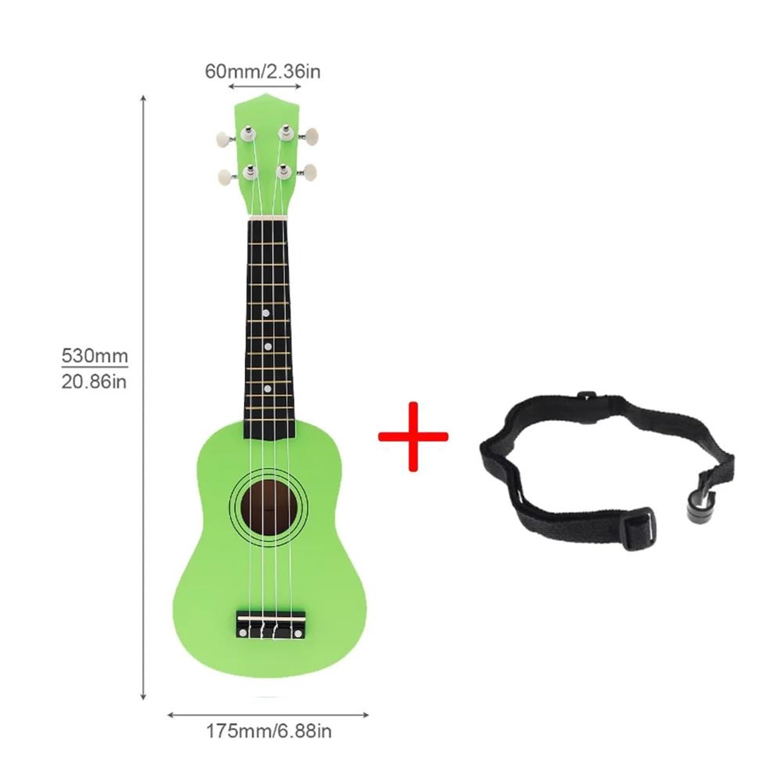 21 calowa Przenośna Gitara 4 strunowa Z Lipy Ukulele O Wysokim Tonie Ukulele