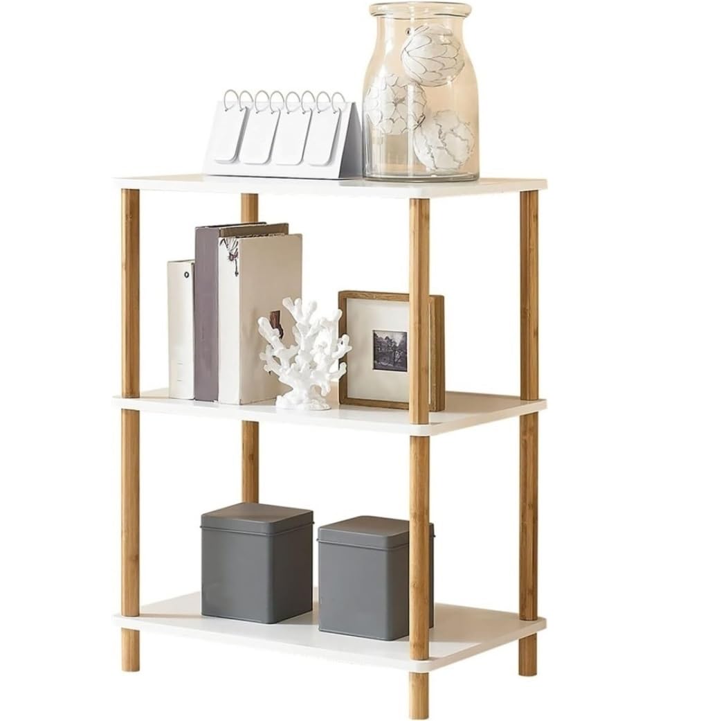 Tavolo per Stampante Supporto per Stampante da Terra per Fax con Contenitore Organizzatore Scrivania in Legno Scaffale per Tavolo Ufficio Supporto per Stampante(60 * 40 * 78.5cm)