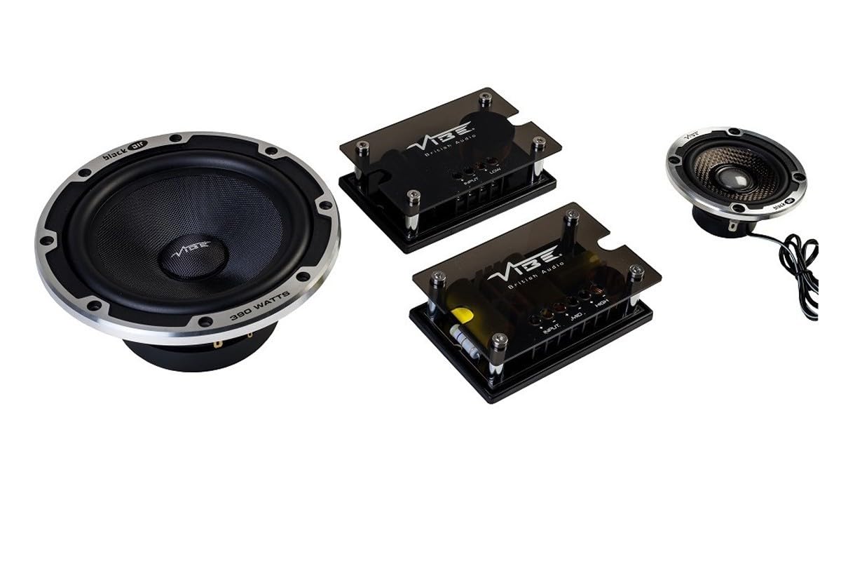 VIBE Blackair 6.5" Black Edition 3 Way Component Kit