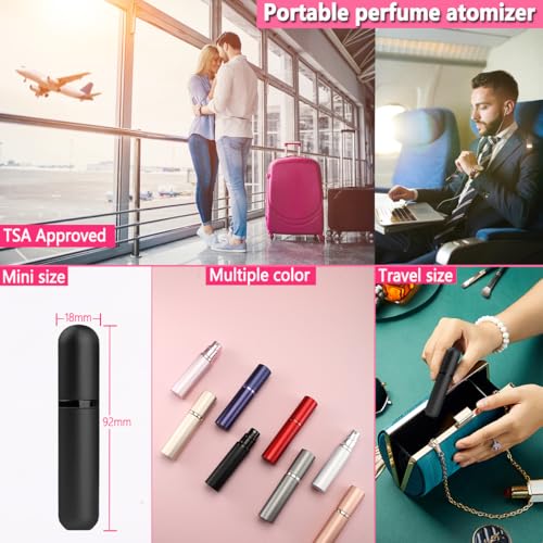 Luxury Refillable Perfume Atomizer Set - 2 x 5ML Spray Bottles - Image 5