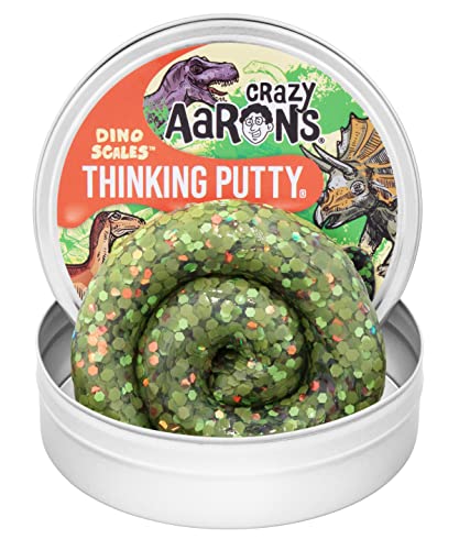 Crazy Aaron's Thinking Putty Dino Scales - Prehistoric Kids Putty Great for Dinosaur and Nature Lovers - Non-Toxic, Never Dries Out - Made in USA