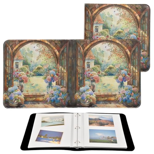 Álbum de fotos autoadhesivo para manualidades Scrapbook FLildon en piel PU, 40 páginas, 20 hojas, tamaño 11.8 x 11.2 pulgadas miniatura 2