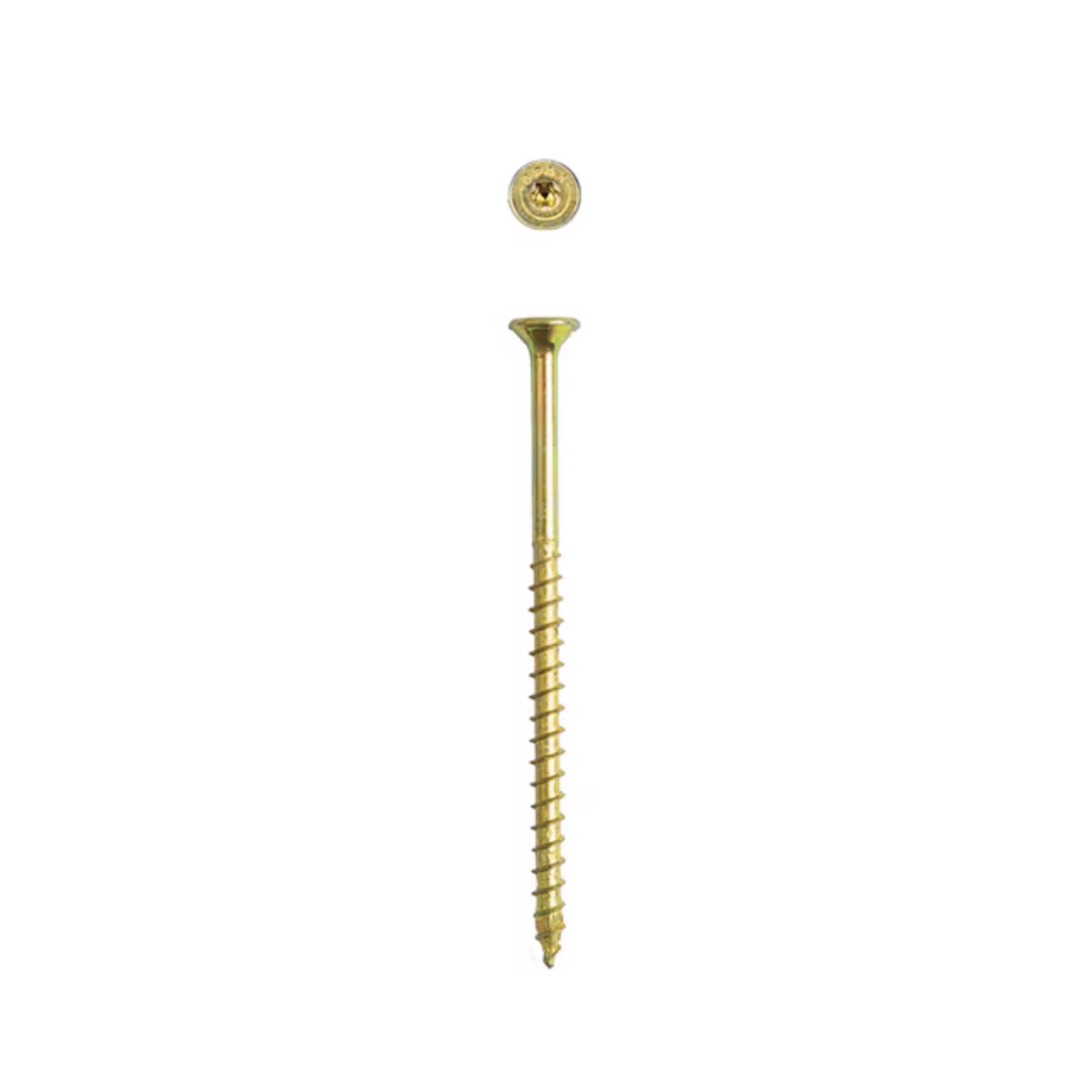 SPAX 3 tornillos interiores de cabeza plana para madera, estructura Torx T-Star Plus (1500 EA), cubo a granel incluye 2 puntas avellanadas con acabado empotrado