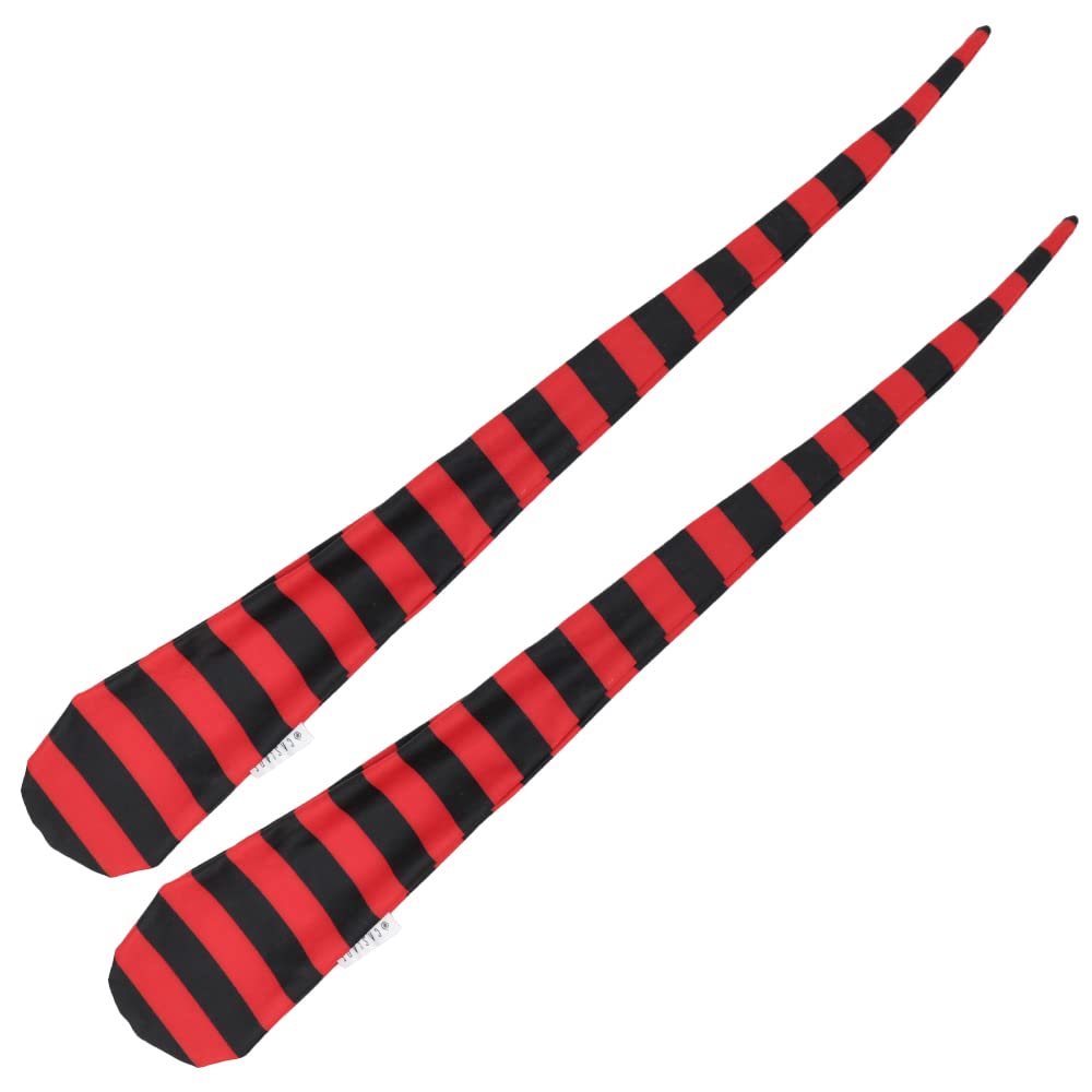 Cascade Juggling Poi Socks - Stretchy Trainer Sock Poi - Ideal For All Levels (Red and Black)