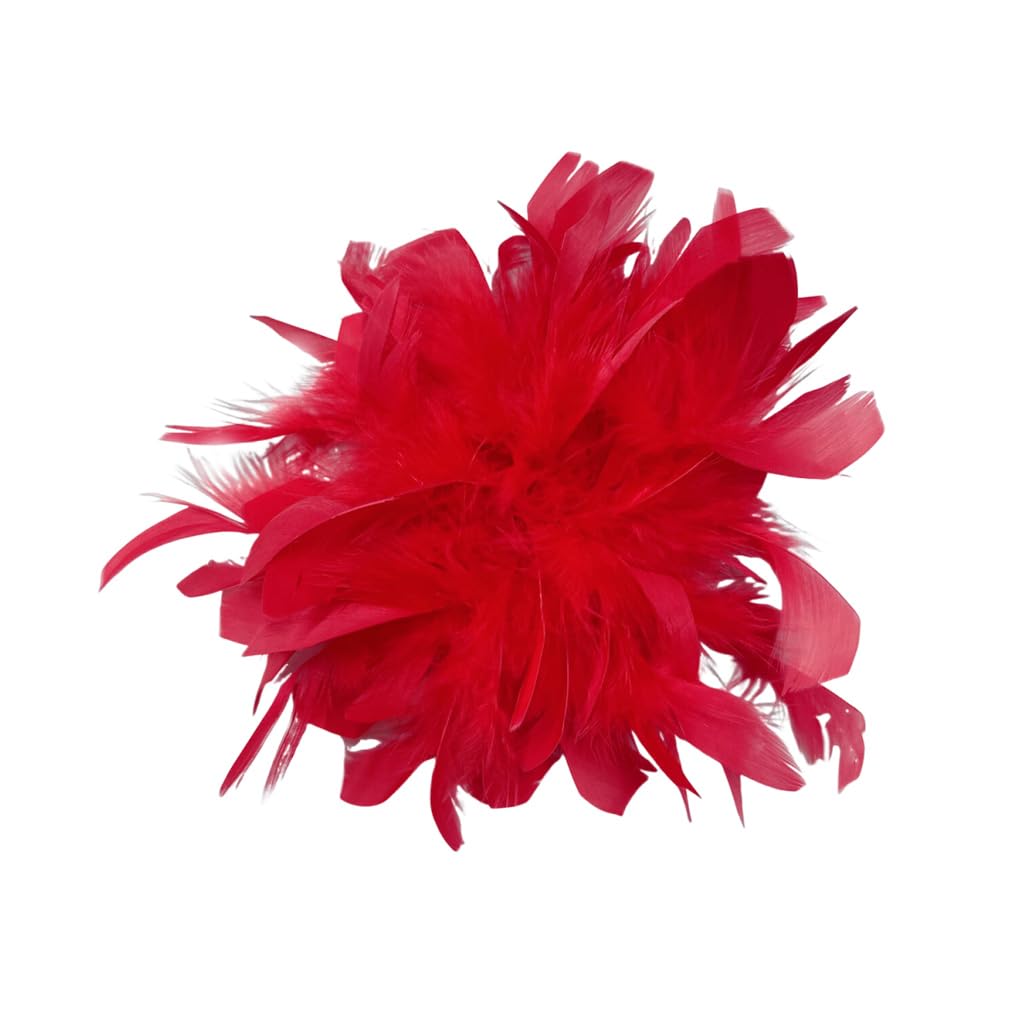 Elegant Feather Flower Large Brooch Lapel Pins for Women Men Wedding Party Dance Banquet Big Pins for Floral Shawl Dress Suit Clothes Accessories