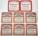 Vintage 1970s Bud Coasters Set of 8 “This Buds for you” King of Beers