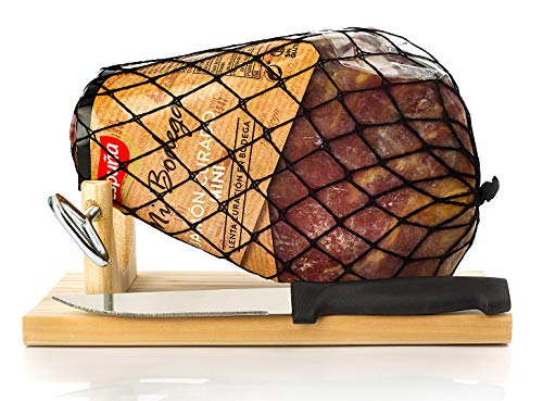 Jamonprive Gerijpte Mini Serrano Ham 1 Kg + Hamklem + Hammes - Spaanse ham - Image 7