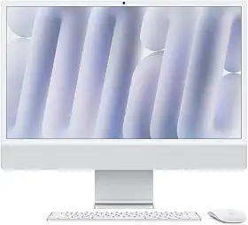 Apple 2024 iMac (de 24 polegadas, Chip M4 da Apple com CPU de 10 núcleos e GPU de 10 núcleos, 16GB Memória unificada, de 256 GB) - Prateado