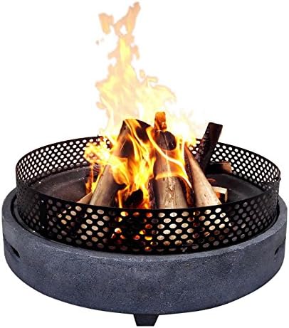 Gardenesque Hoxton Fire Pit, Grey