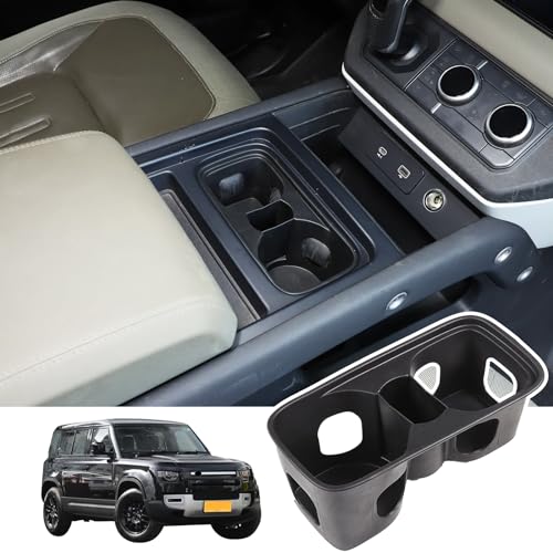 Portavasos para LR Defender 90 110 130 2020-2024 TPE negro