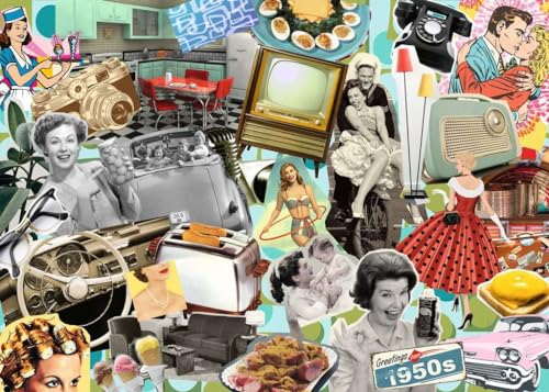 Puzzle Ravensburger 1000 pièces Voyage dans les années 50 Neuf - vue 3