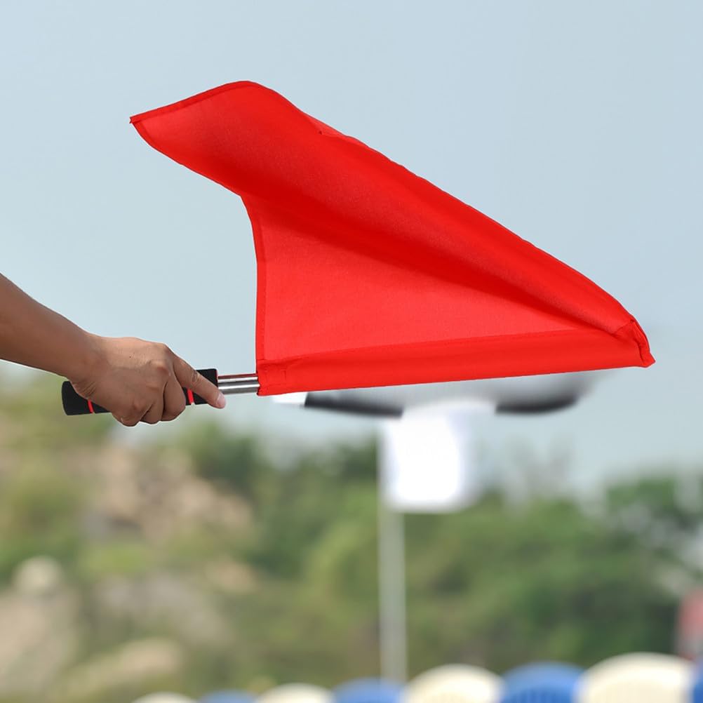 NUOBESTY 2pcs Referee Flags Handheld Signal Flags With Sponge Handle For Soccer Basketball Football Sports Competition - Image 6