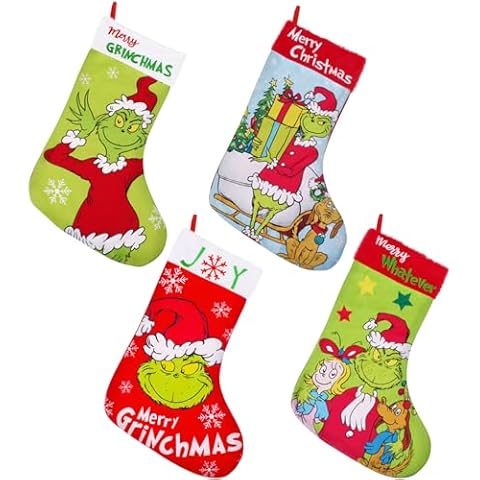 GYGOT 4 Pack Christmas Stockings Cover