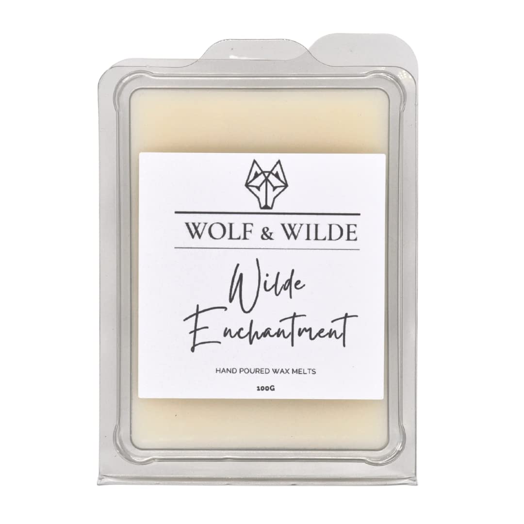 Wolf & Wilde Orange,Green,Lime,Violet Wilde Enchantment Aromatherapy Soy Wax Melts 100G. Pack Of 6 Blocks. Highly Scented Wax Tarts Handmade In Yorkshire By