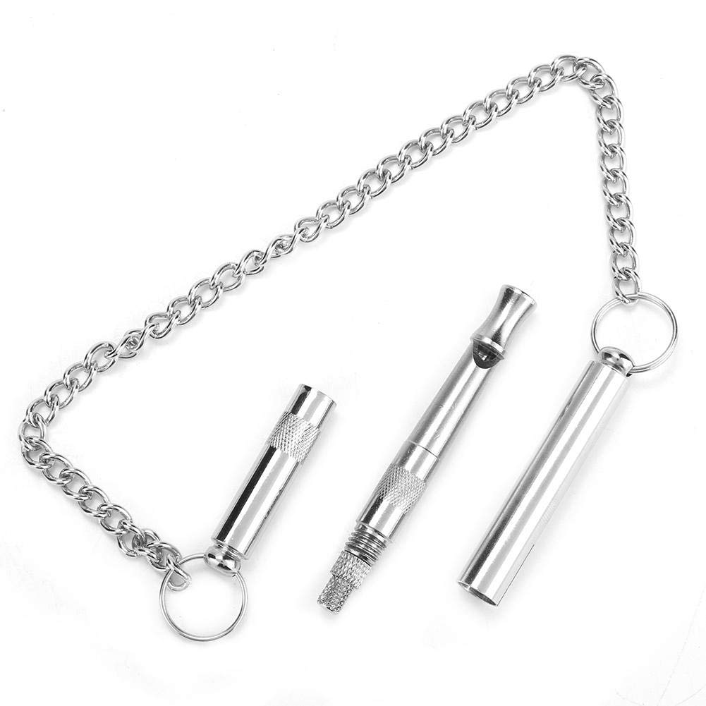 Silbato silencioso para perros, silbato para entrenamiento de perros Silbato ultrasónico sónico Sonidos ajustables Paro de ladridos: silbato profesional silencioso para perros para controlar los ladri