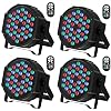 HOLDLAMP Lampe de Scène LED ​Par Lumières Disco 36W DMX RGBW avec Télécommande Sans Fil 8 Modes de Lumière Par Light pourJardin, Fête, Balcon, Bars, DJ, Concerts, Halloween, Noël – 4 PCS