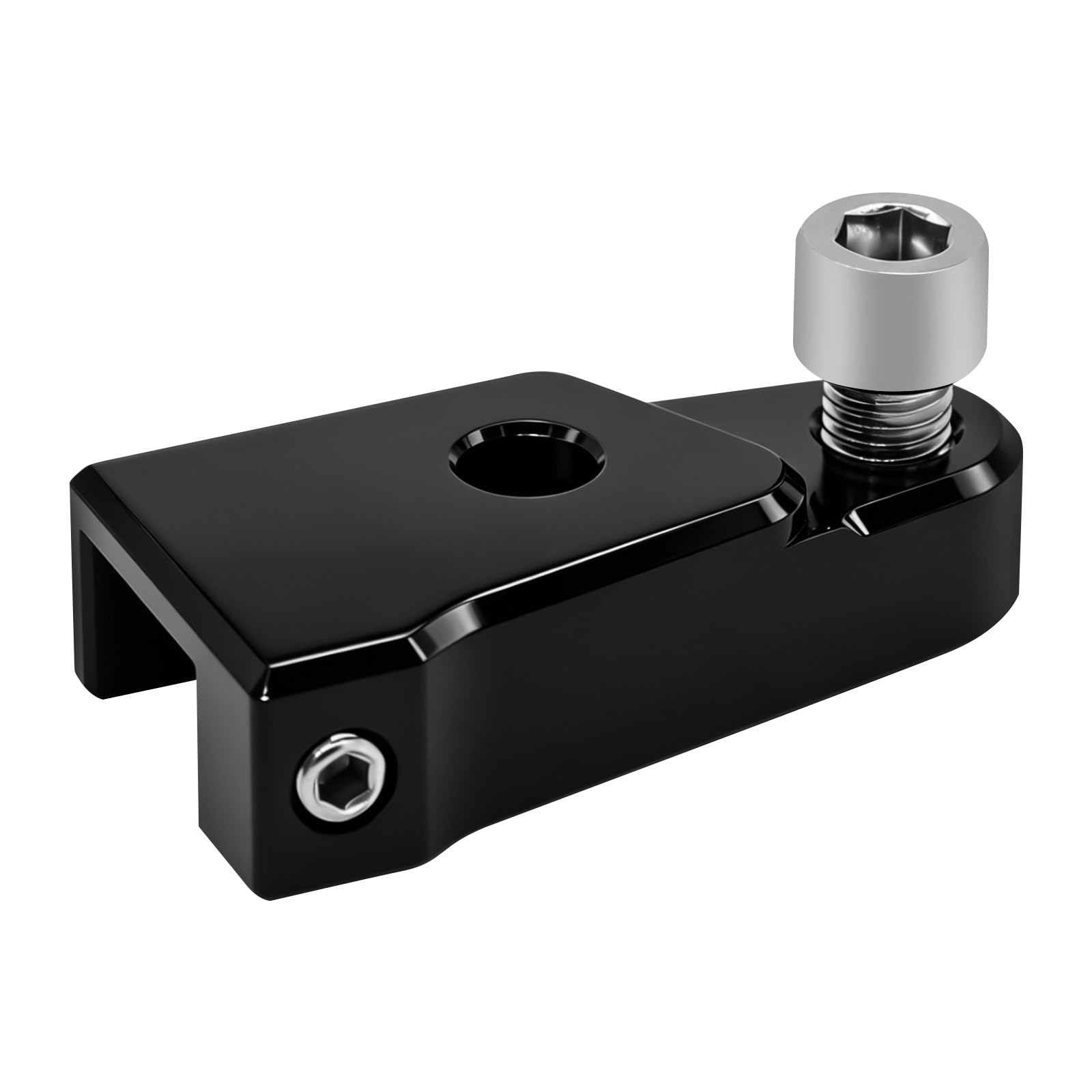 Motorrad EZ Shift Neutralganghilfe, Neutralganghilfe-Kit for Harley EZ Shift, Motorrad-Landesystem for Harley Twin Cam M8, Einfache Hilfsrahmenhalterung (Schwarz)