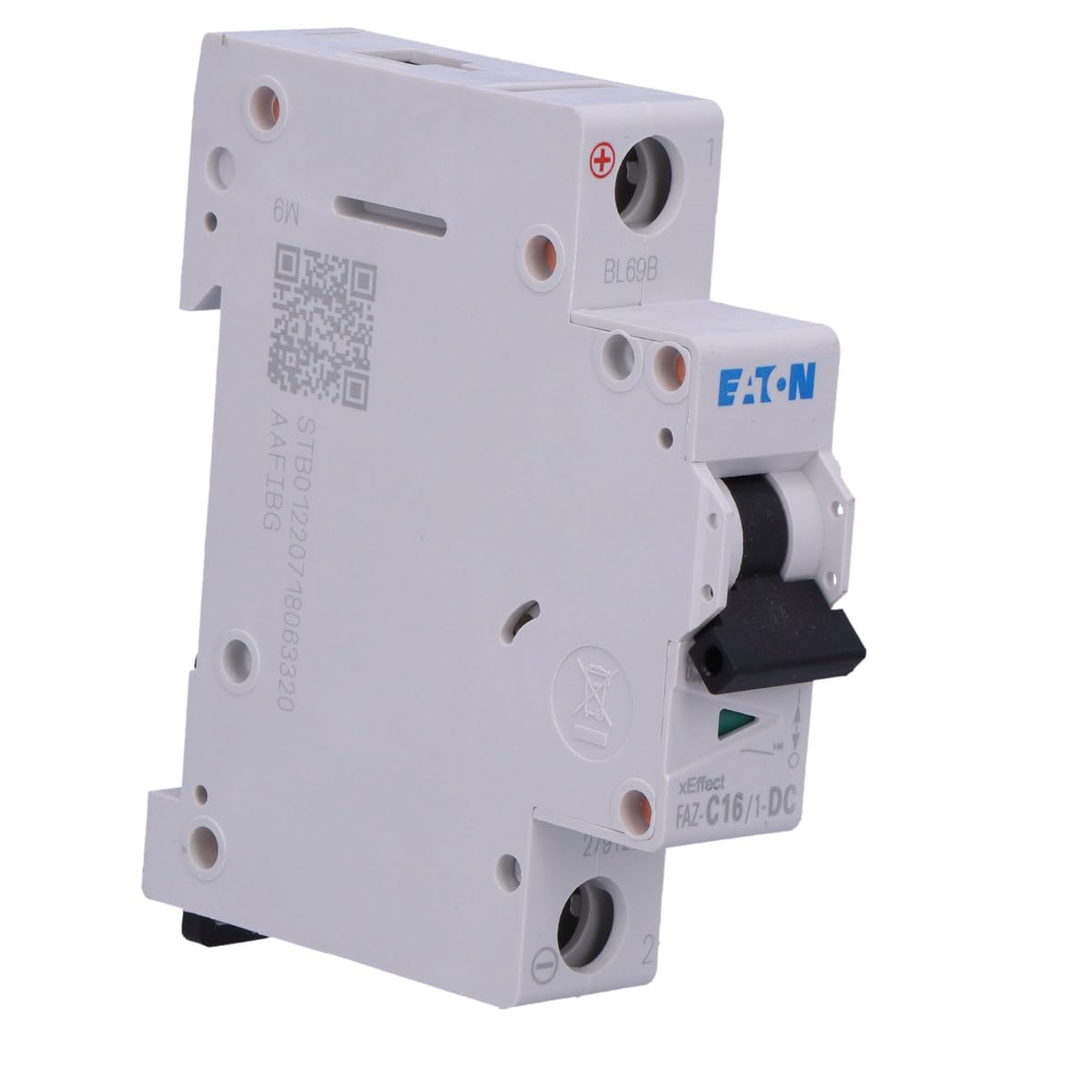 EATON FAZ-C16/1-DC Interruptor Automático Magnetotérmico FAZ-DC, 16A, 1P, Curva C, Caja de 12