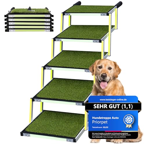 Hundetreppe Auto Klappbar - Hundetreppe Große Hunde - Anti-rutsch...