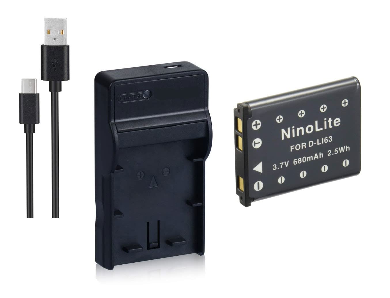 Amazon | プラチナムロット バッテリー + D83 USB充電器 セット