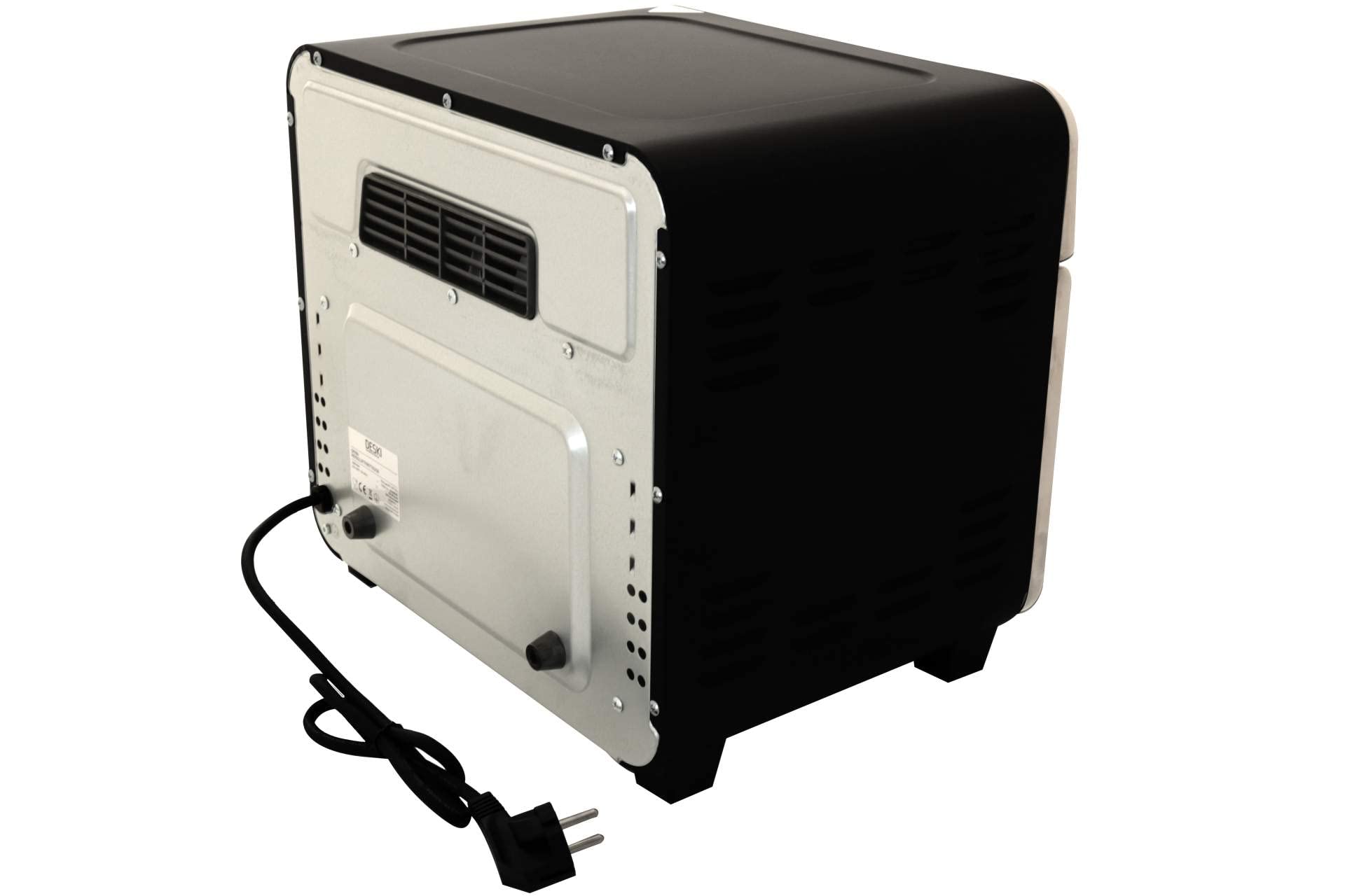 Deski HOT KITCHEN DESIGN Ofen Heißluft Fritteuse 15 Liter schwarz 1600 Watt 3in1 Multifunktion, 401274