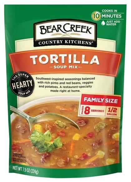 Country Kitchens Tortilla Soup Mix, 7.9 oz Pouches (Pack of 8)