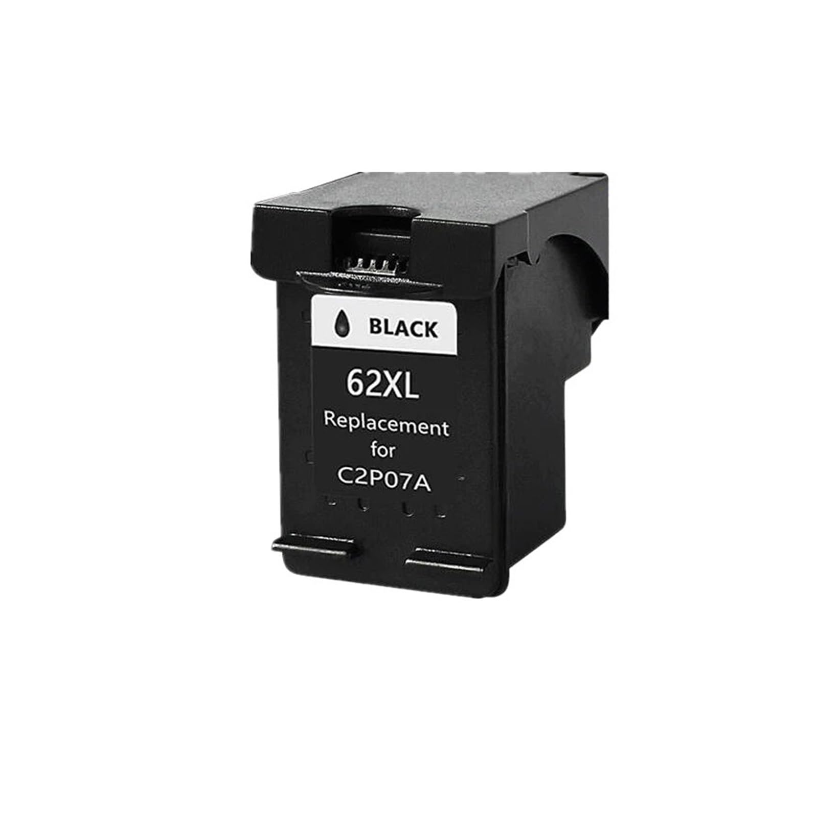 Cartuccia D'inchiostro 62XL, Compatibile Con HP 62 5540, 5640, 7640, 5646, 5541, 5740, 5742, 5745, 200, 250 Stampanti(2 Black)