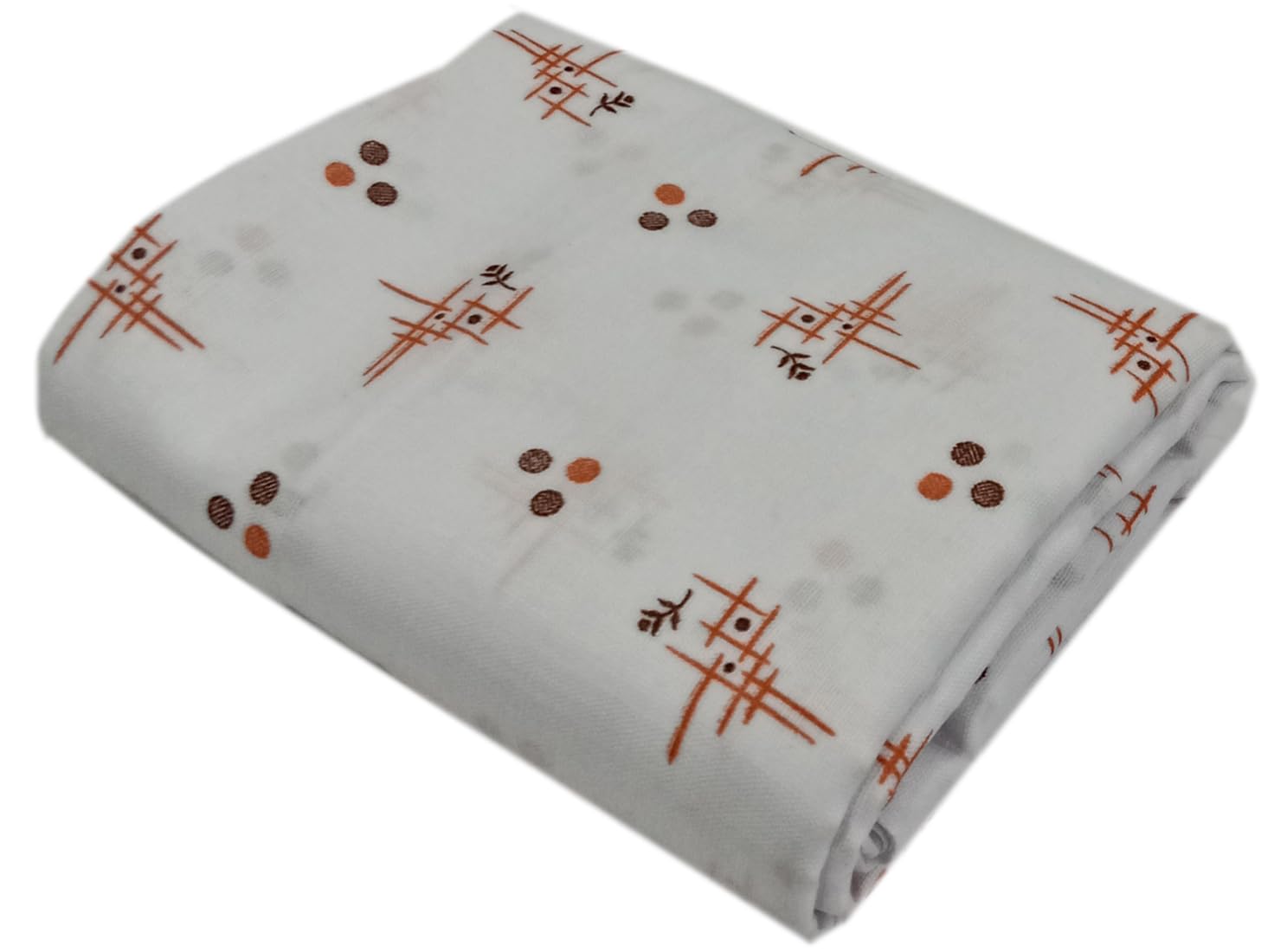 fetiya Premium Melange Printed Cotton Shirt Fabric with Geometric Design – Soft, Breathable & Comfortable – 1.60 Meter Length for Men’s Casual & Smart Wear (Mhendi)-picture-38