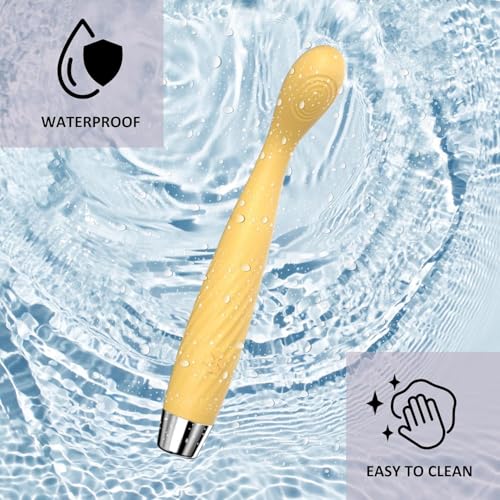 Image of Elosnoc Waterproof Massager Flexible Full Body Electric 10 Speeds Waterproof Massager with Flexible Neck | Customized Relaxation - Ergonomic Design for Comfortable Handling-Yellow