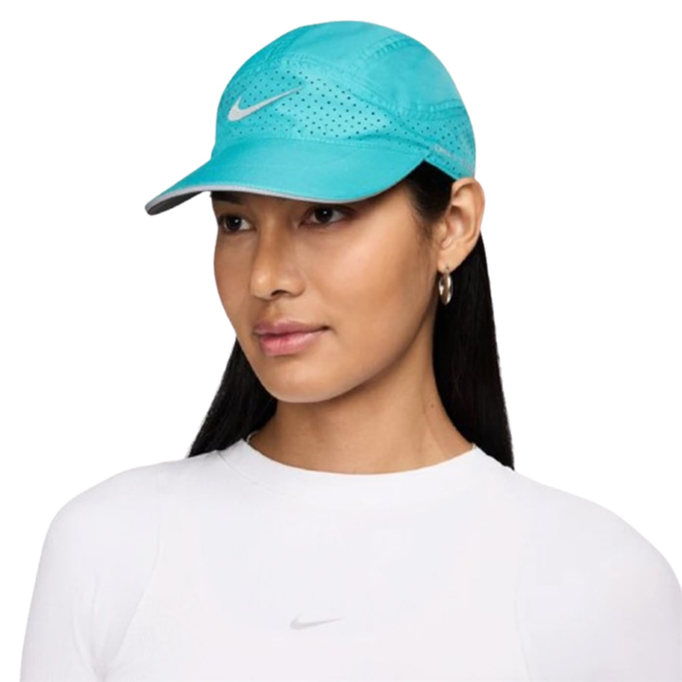 NikeUnisex's Polyester Blend Baseball Cap ((FB5681-345_Dusty Cactus/Anthracite/Reflective Silv, Blue