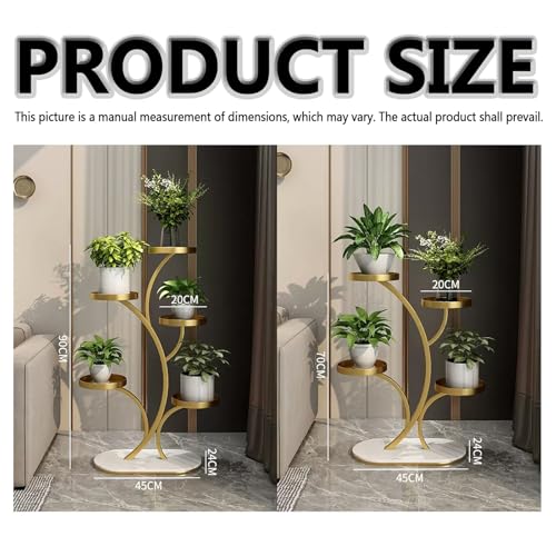 Support de pot de fleurs en métal durable pour terrasse