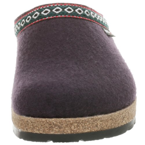 Haflinger Women's GZ Classic Grizzly Clog, Eggplant, 7 - Thumbnail 4
