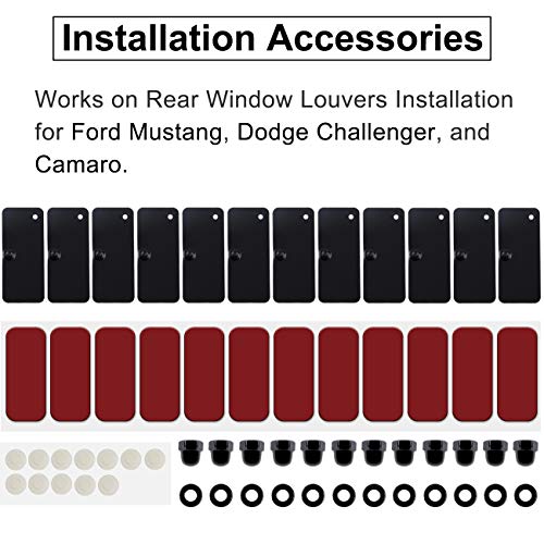 image for Camoo Rear Window Louver Hardware Installation Hardware Accessories fo