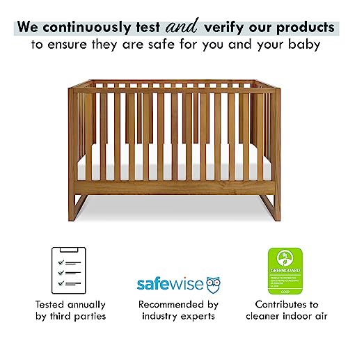 Davinci Hunter 3-in-1 Convertible Crib, Chestnut, Easy Assemble, Greenguard Gold Certified