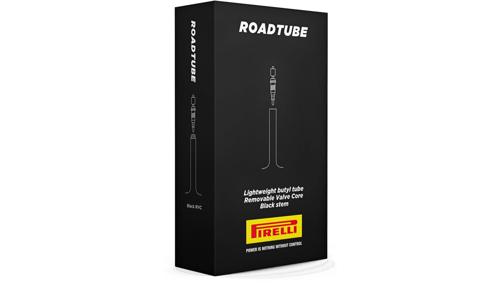 Pirelli Road Bike Butyl Inner Tube, 700x23-30, 48mm Presta Valve with Removeable Valve Core, Black