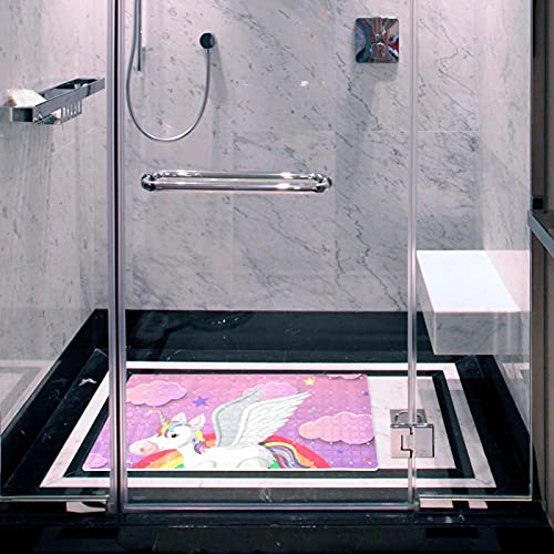 Tapis de bain antidérapant à ventouses avec trous drainage - 6