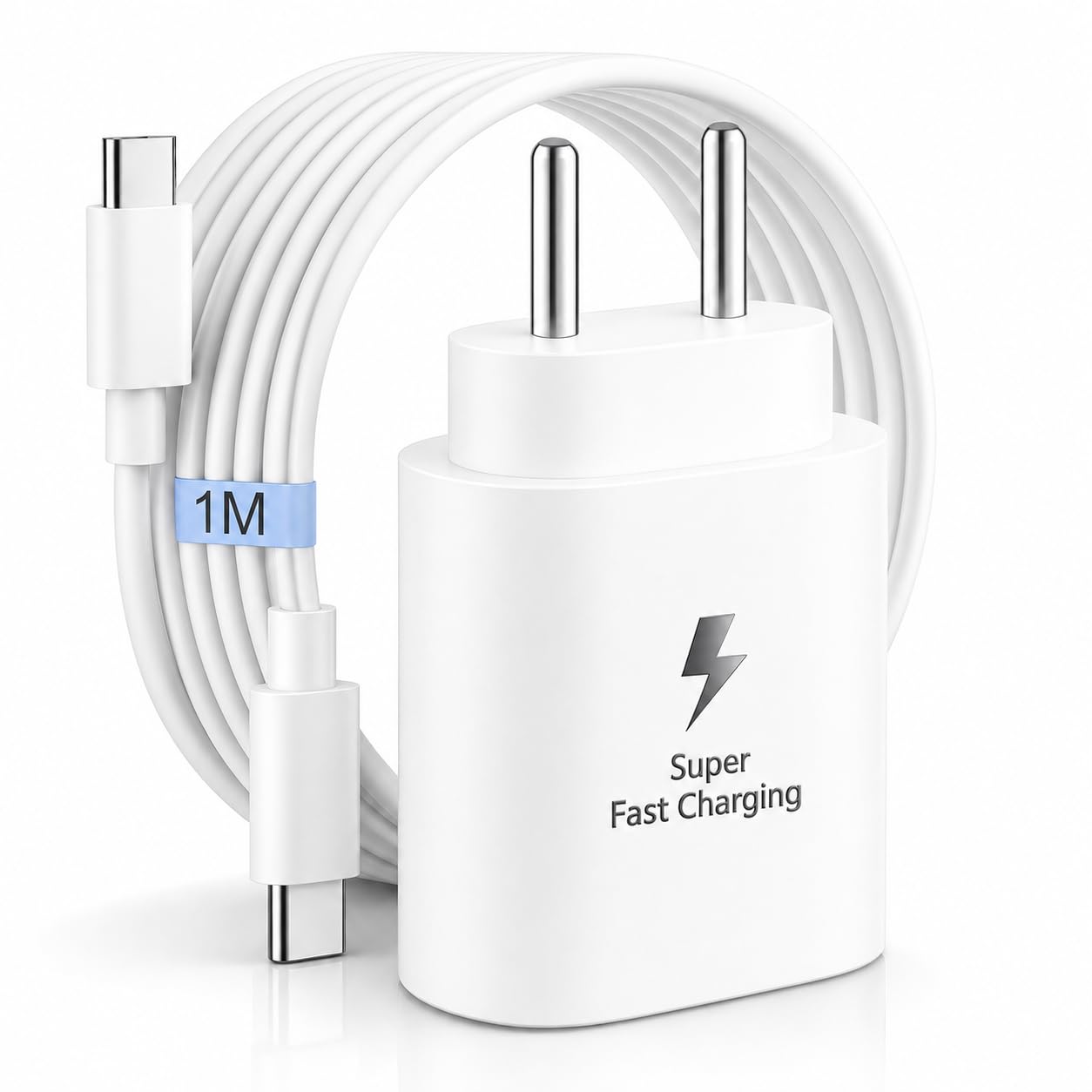 Original Samsung 25W Type C PD 3A Superfast Charging Charger with 1M Type-C Cable for Galaxy S25|S24(Plus|Fe) M17|M17e|M36|A57|A37|F07|F36|F56|F16|F06|F15| F05|F70e|USB-C Adapter|Travel Adaptor–White-picture-25