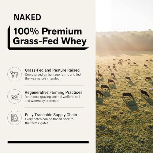 Image of NAKED Whey 1Lb - Only 1 Ingredient, Grass Fed Whey Protein Powder, NSF Certified, Undenatured, No Gmos, No Soy, Gluten Free, Stimulate Growth, Enhance Recovery - 15 Servings